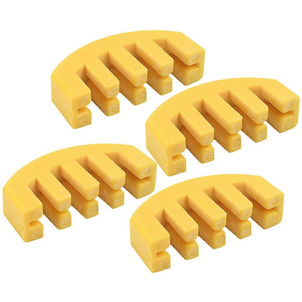 Violin Practice Mute Set 4Pcs Yellow For Violinists Sound Dampening Professional Accessories