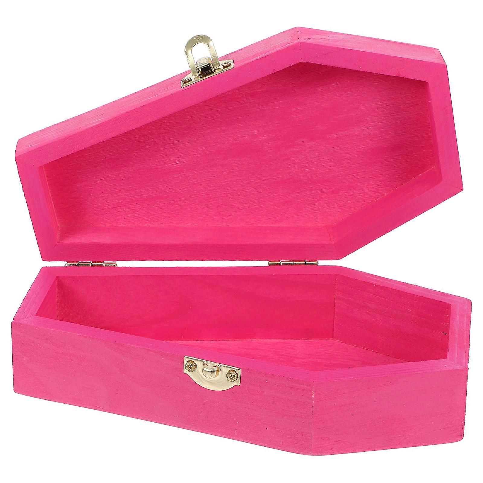 Elegant Small Coffin Treat Box Casket Halloween Candy Container Pet Memorial Urn Compact Portable Storage for Halloween Favors