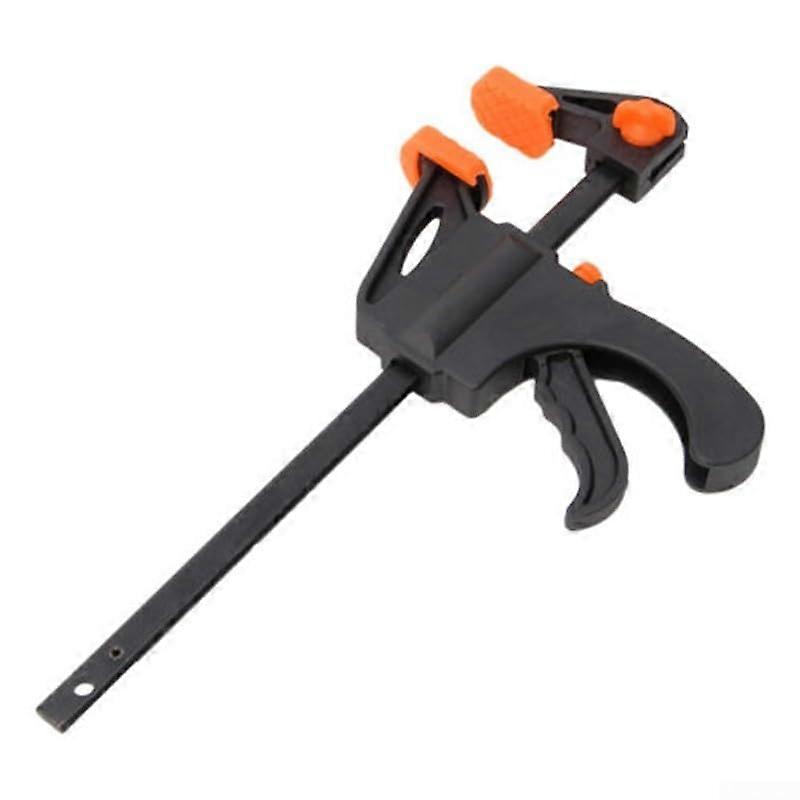 Doublepurpose Fclamp with quickrelease button tool for woodworking (10.2 cm) 4inch
