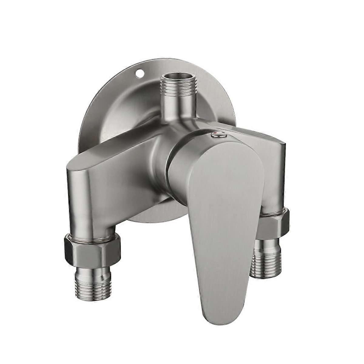 SUS 304 Stainless Steel Wall Mounted Shower Faucet with Control Valve for Hot and Cold Water Mixing