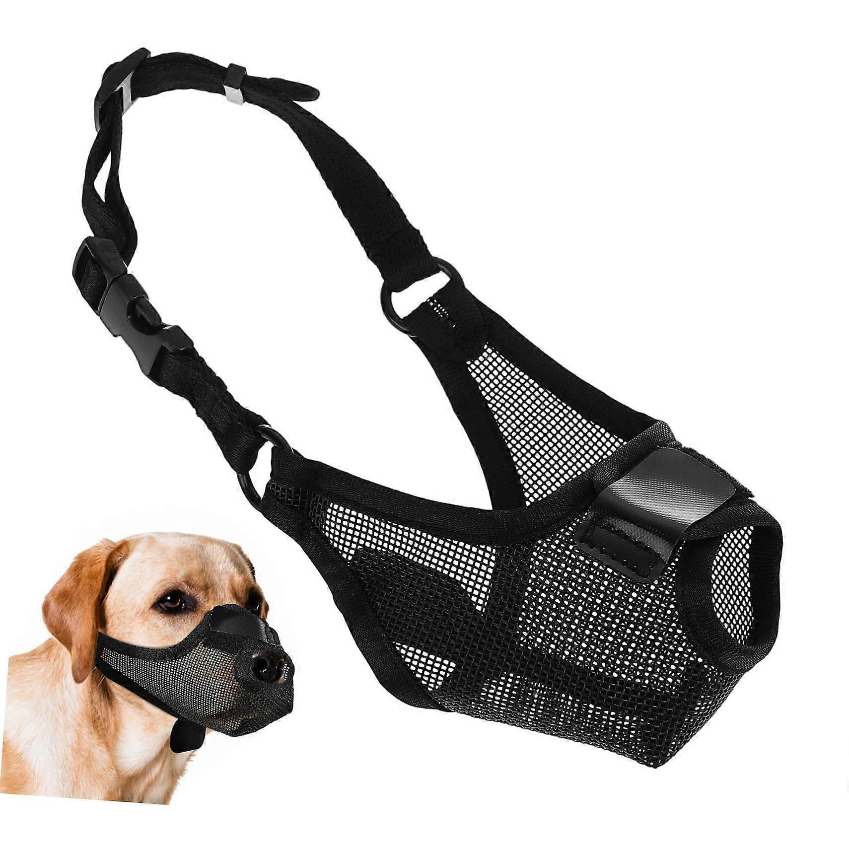 Breathable Dog Muzzle Mesh Adjustable for Small and Medium Dogs Prevents Biting and Scavenging Durable and Comfortable