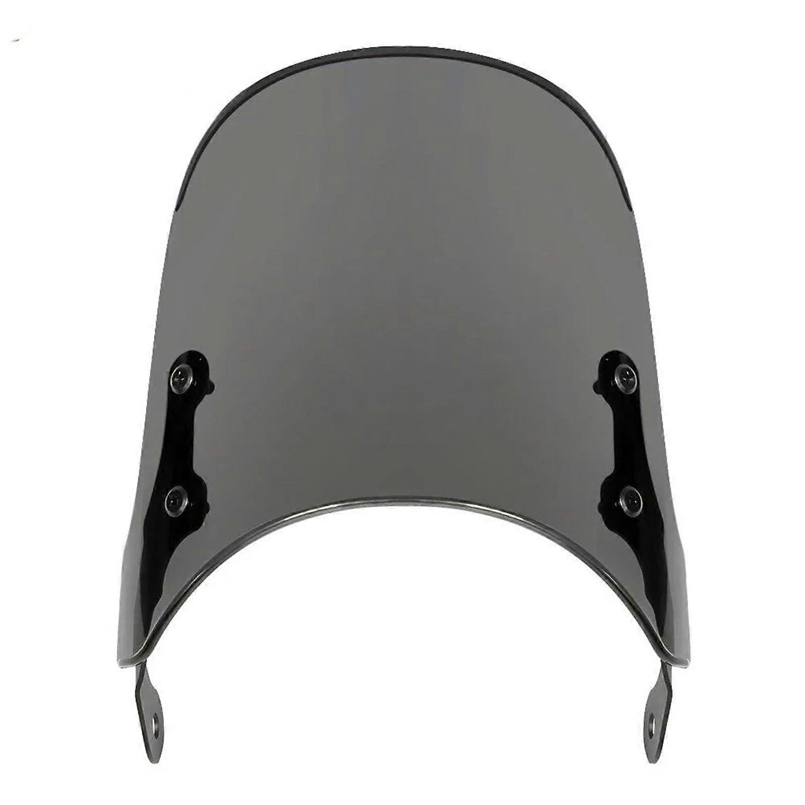 Motorcycle Windshield for Kawasaki W800 2011-2022 and W400 2006-2016, Clear Black PC Material, Front Mount Design
