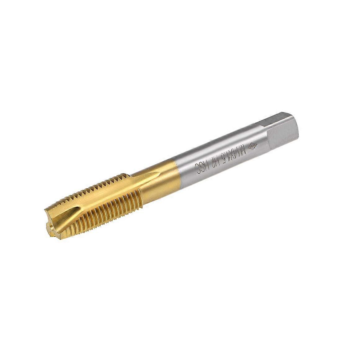 Metric Machine Tap M14 Thread 1.5 Pitch 3 Flutes Titanium Coated HSS