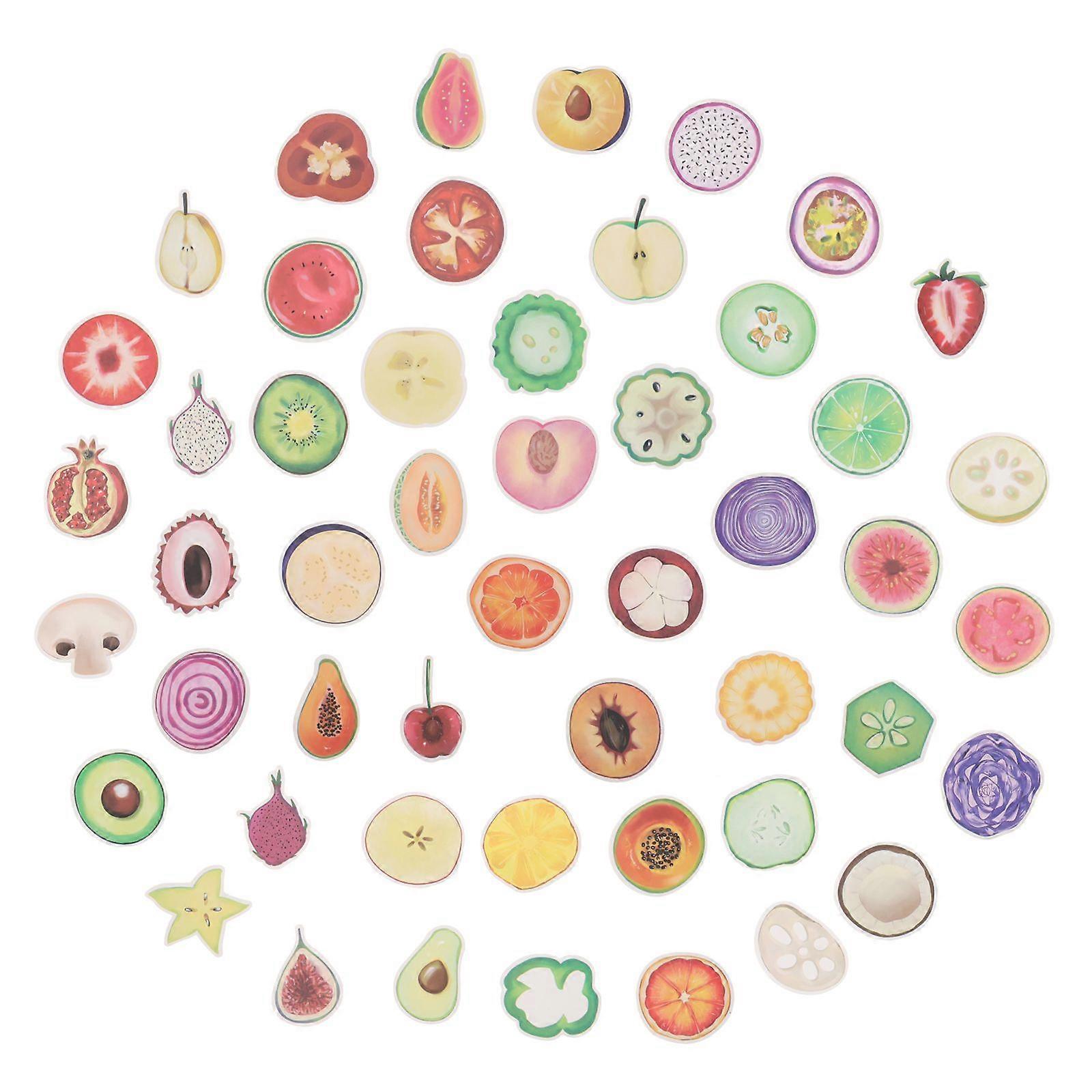 50 buc Autocolante cu fructe Diy Autocolante cu fructe Valiză Notebook Computer Desen animat Autocolante cu fructe Autocolante estetice Autocolante subiect Autocolante Album Autocolante