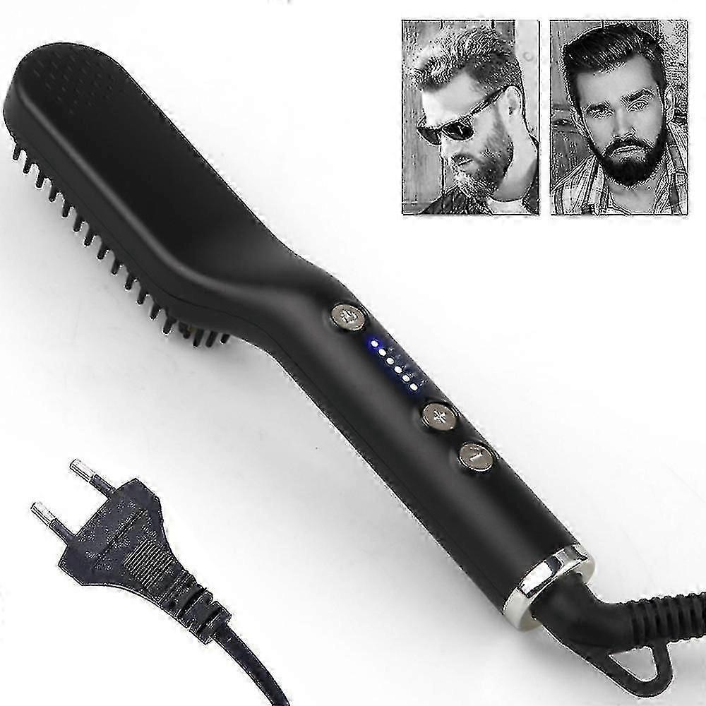 Professional Hair Straightener Comb for Men - Dual Function Styling and Brushing
