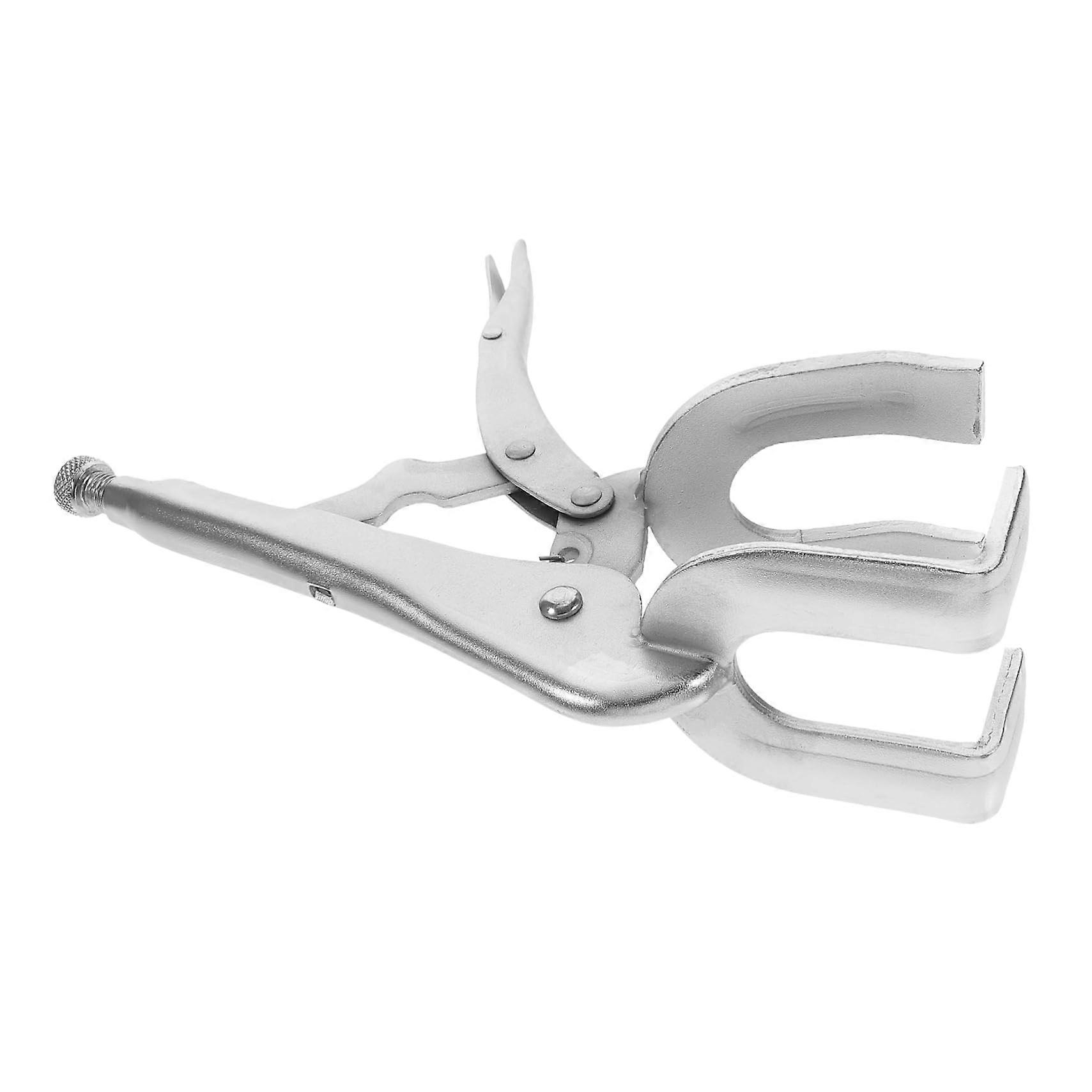 Adjustable Locking Welding Pliers U Shaped Welding Pliers for Soldering Rivets and Polishing  Tool for Mechanics and DIY Work