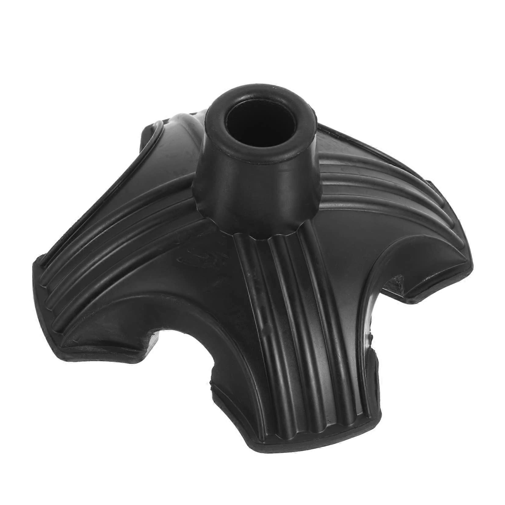 Non-Slip Crutch Rubber Tip Quad Base - Replacement Tip For Standard And Folding Canes And Crutches Thick Durable Quiet