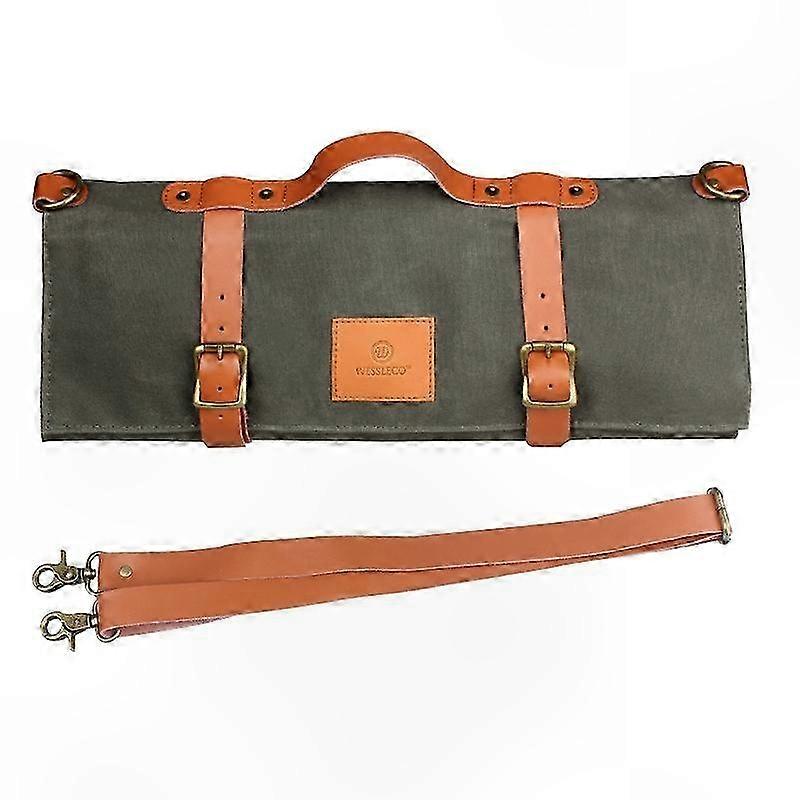 Professional Canvas Knife Storage Roll for Chefs and Cooking Enthusiasts