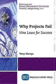 Why Projects Fail by Tony Martyr Paperback Book