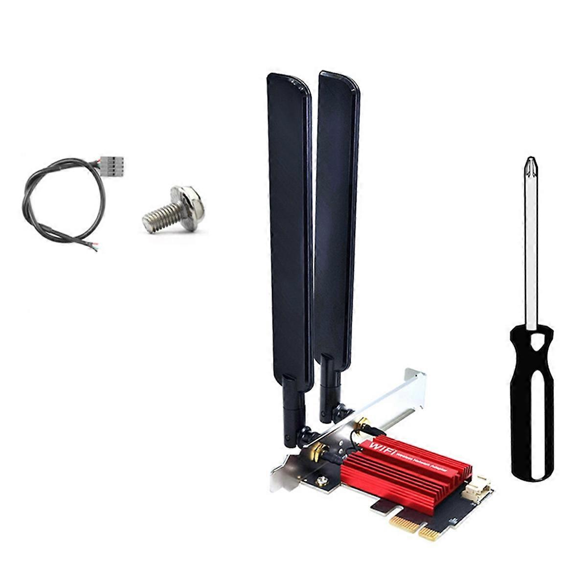 BE200 WiFi 7 PCI-E Adapter Card Tri Band 2.4G/5G/6GHz 8874Mbps BT5.4 Desktop Wireless Network Adapter for Win10/11 A