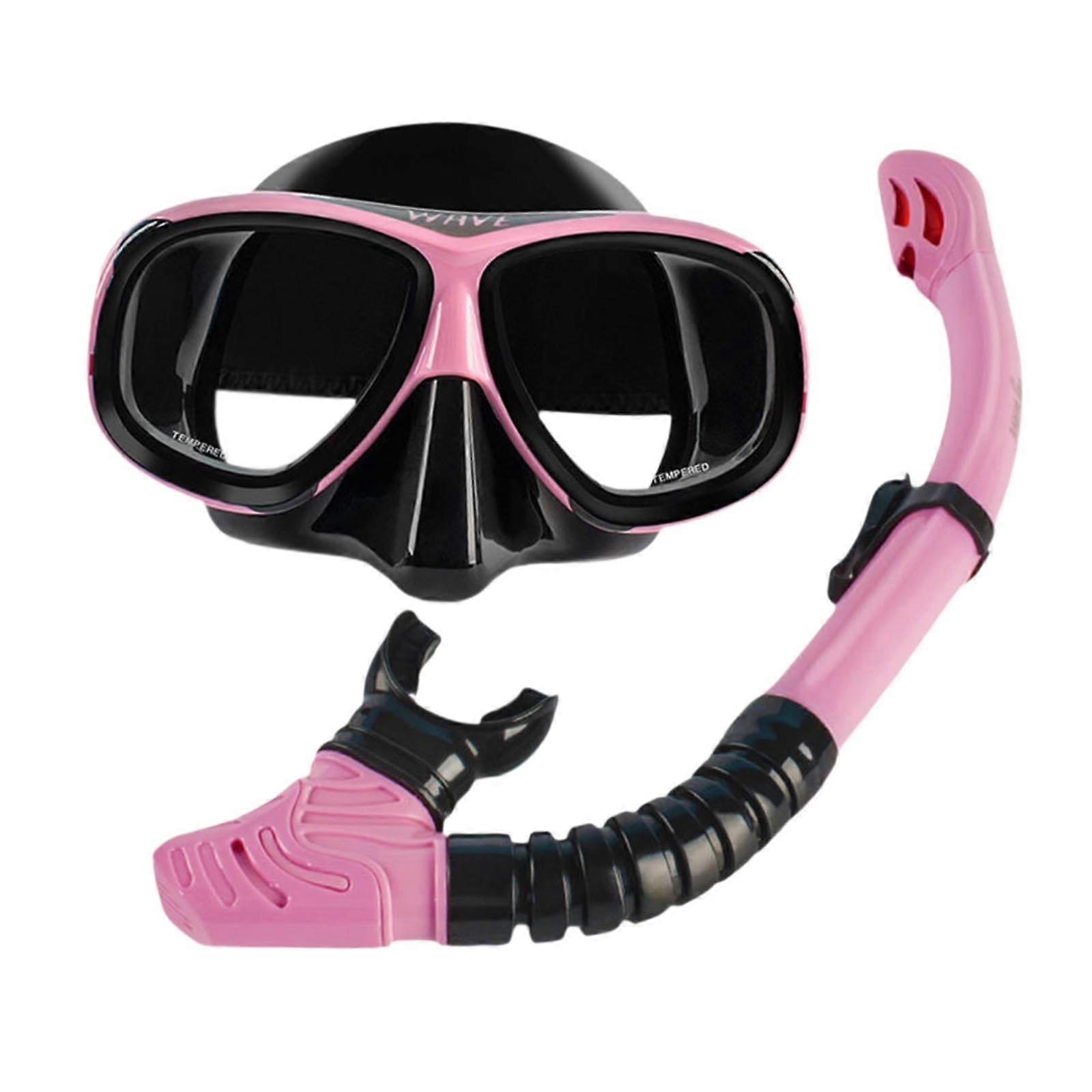 Nearsighted Snorkel Set, Shortsighted Diving, Adjustable Professional Diving Goggles Swim for Snorkeling Diving