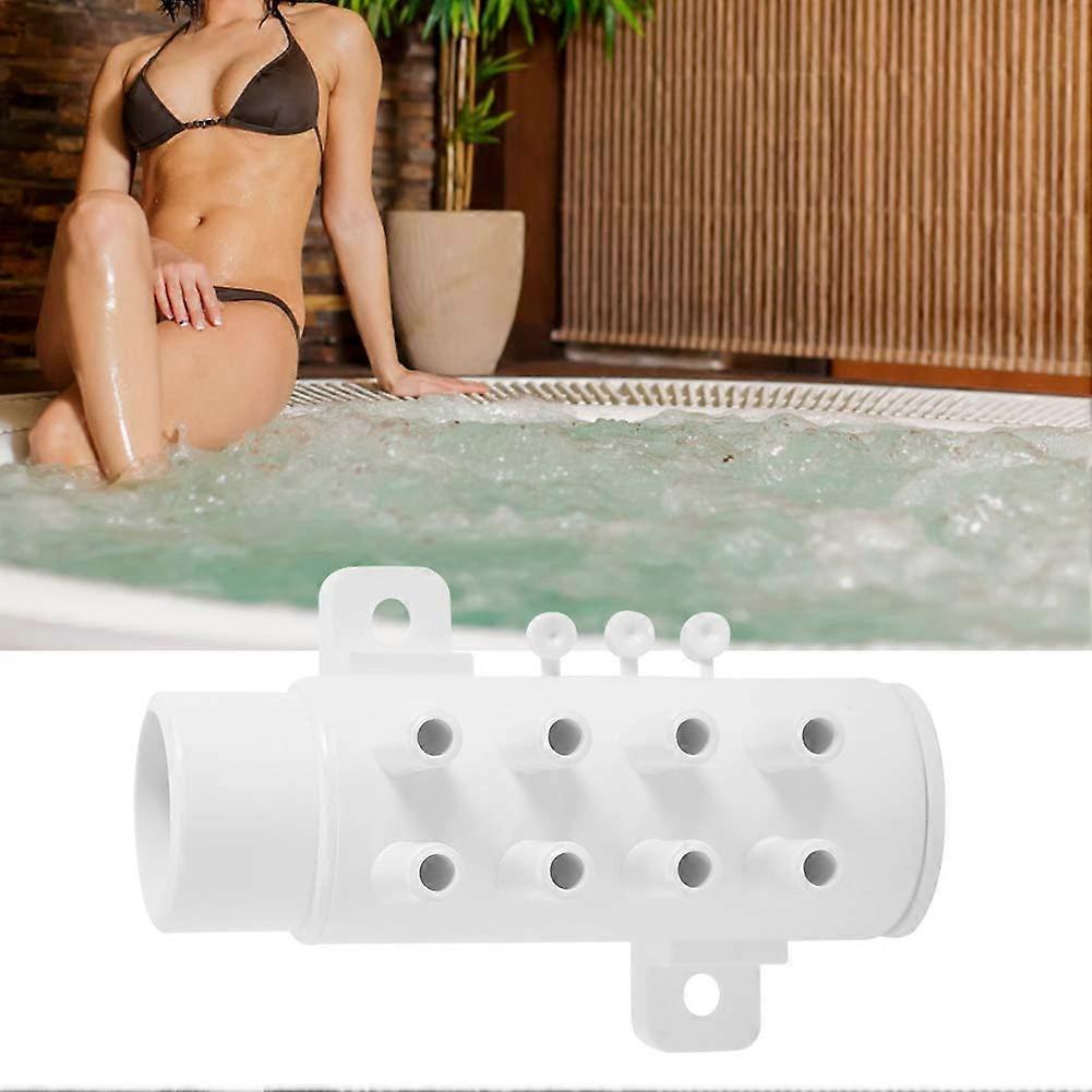 Spa Plumbing Manifold 8-Port PVC Water Pipe Separator For Hot Tubs Baths And Pools Improves Water Flow