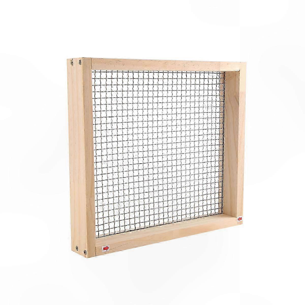 Garden Soil Sifter for Composting and Planting, Wooden Mesh Sieve for Sand, Dirt, and Debris Separation