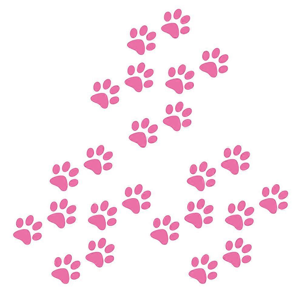 24PCS Cat Paw Print Car Stickers for Auto Body & Window Decoration – Easy Apply, No Residue Removal