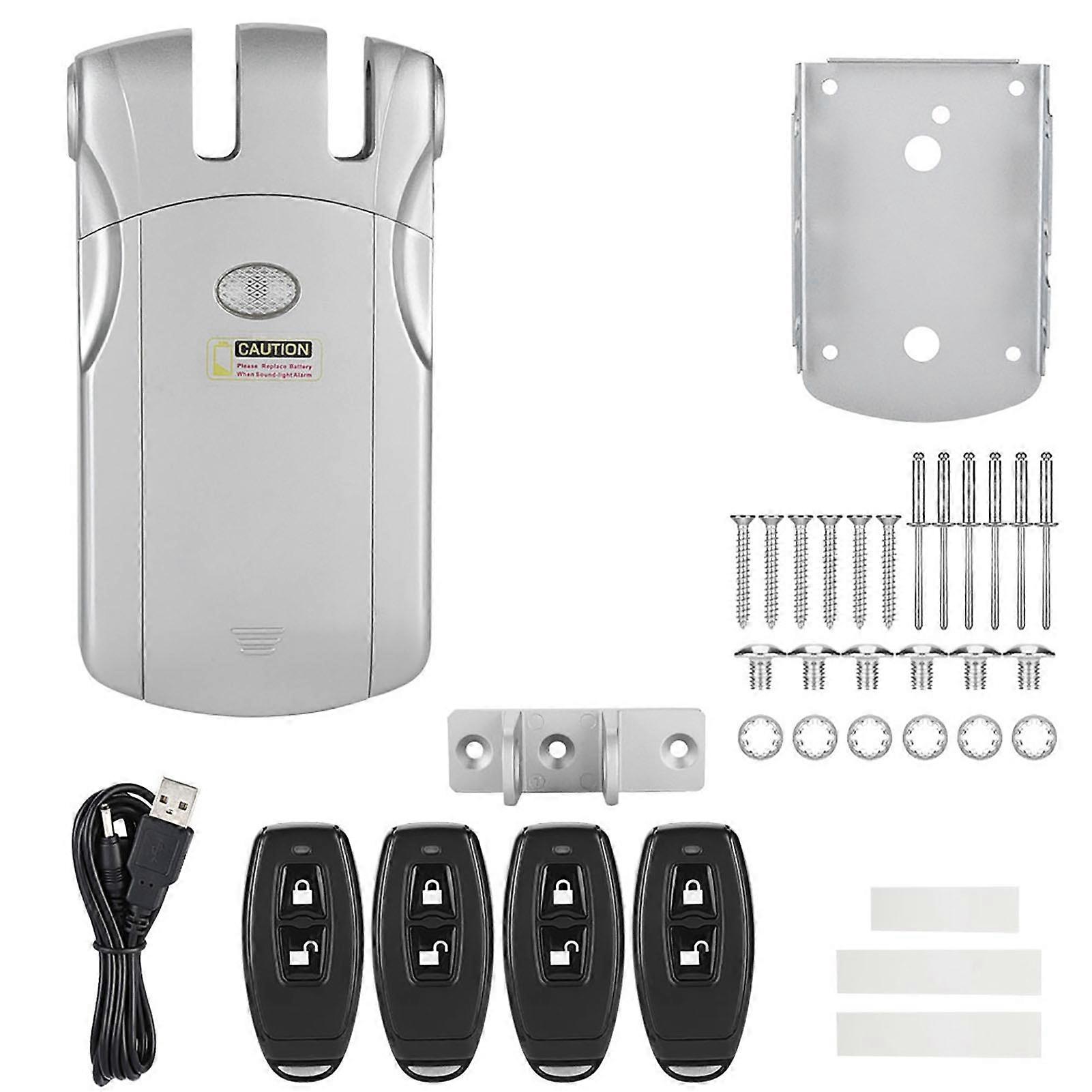 WAFU Invisible Keyless Wireless Remote Control Electronic Lock Zinc Alloy Home Security