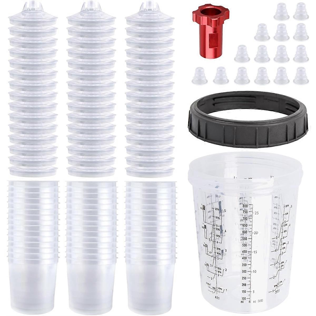 Paint Cup,HVLP Paint Mixing Cups 27 Ounce(800ML) Kit