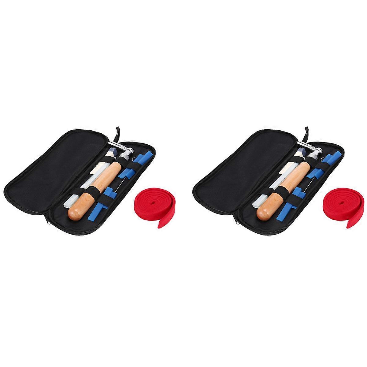 2X Professional Portable Lever Piano Tuning Tuner Mute and Case Piano Tuning Lever Tools Kit Mute Ha
