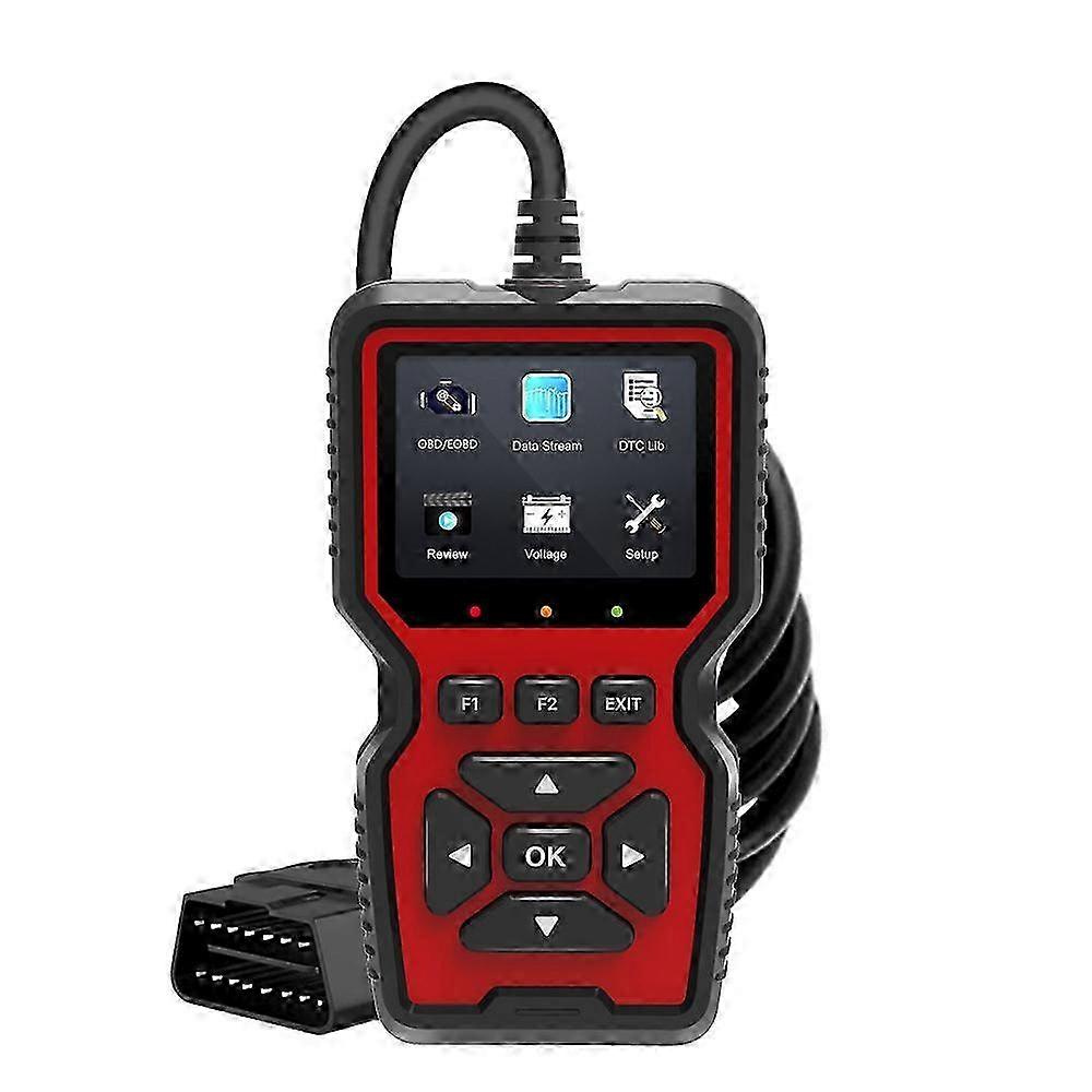 OBD2 Scanner Tool with Mode 6 & Mode 8 Diagnostic Functions, Check Engine Code Reader for All OBDII Cars Since 1996 & I/M Readiness Reset