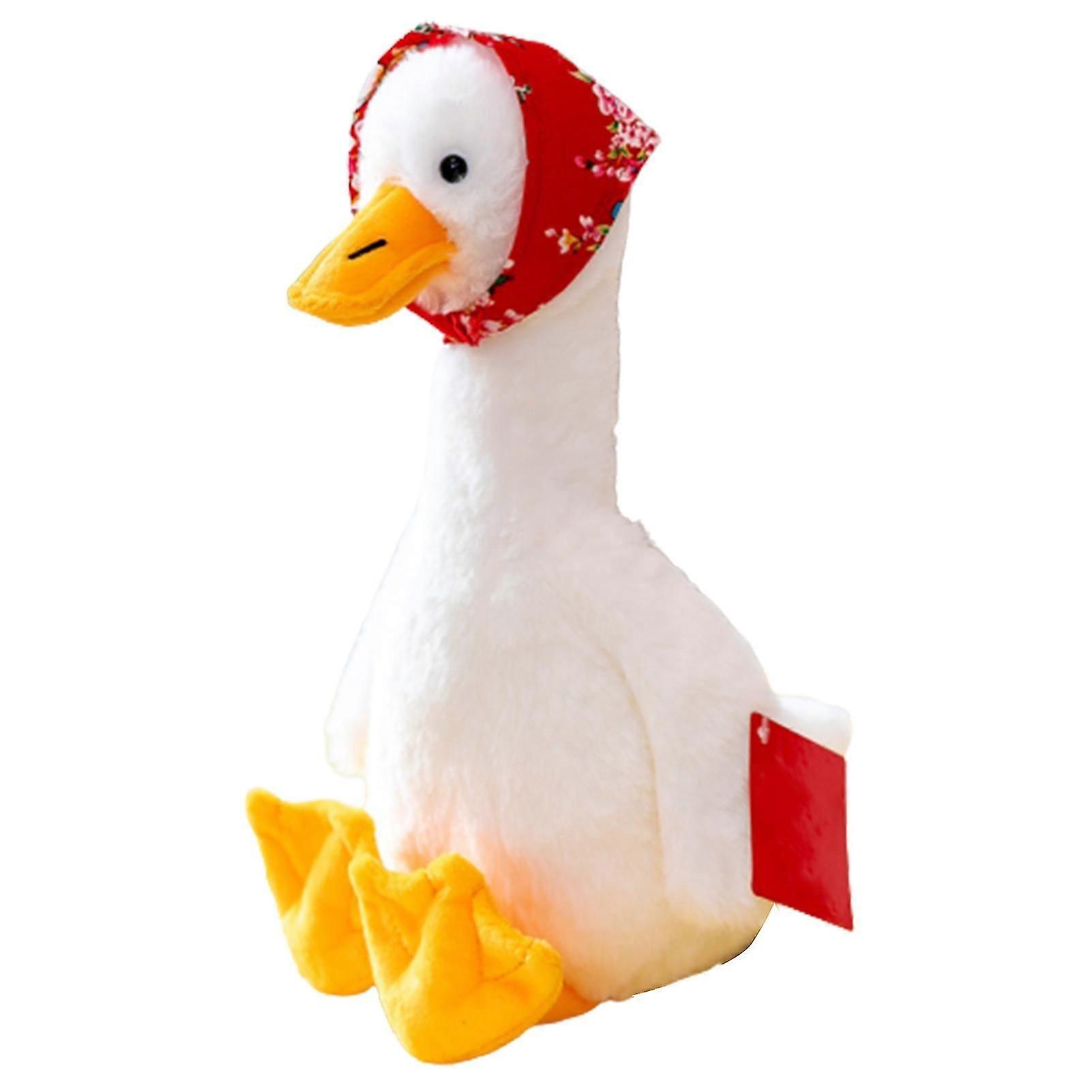 Plush Stuffed Toys Cartoon Goose Doll Early Educational Development Toy