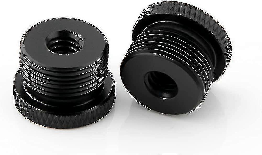 2個のマイクスタンドアダプター、1/4メスから5/8オスネジアダプター、三脚ネジアダプター