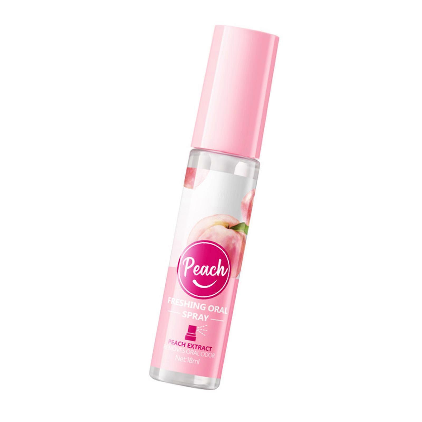 Fast Acting Breath Freshener Sprays With Gentle Formula Design Maintains Orals Freshness For Hour  Peach