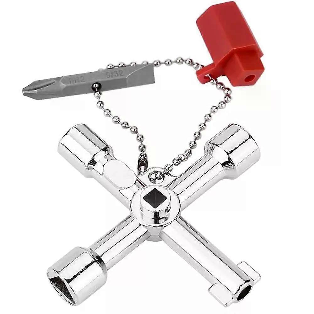 Multi-Functional Water Utility Triange Key Wrench Plumbing Spanner Square Triangle Train Electrical Cupboard Elevator Cabinet