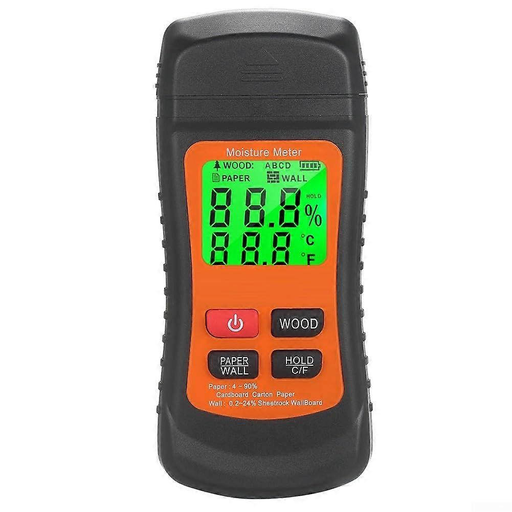 Moisture Meter For Wood, Paper, and Drywall With Large Display Dampness Detection
