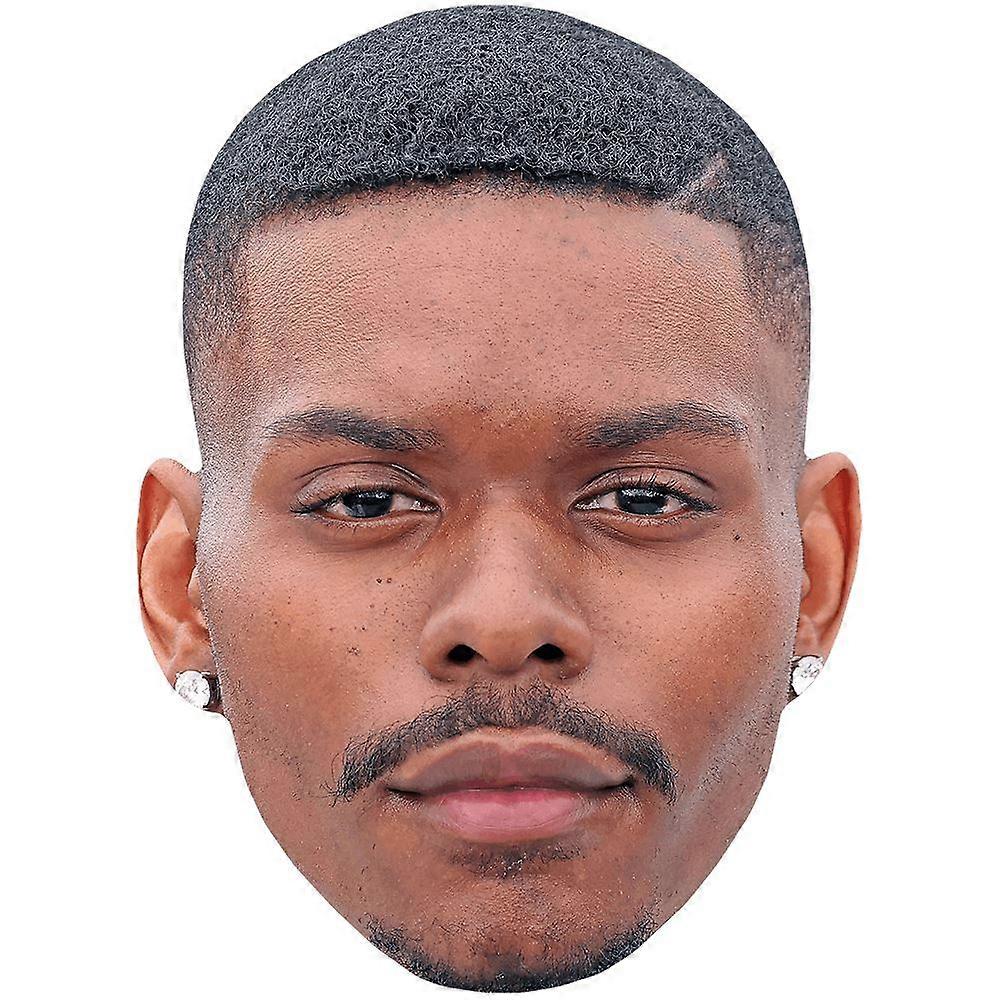 Aubrey Joseph (Goatee) Celebrity Mask, Flat Card Face