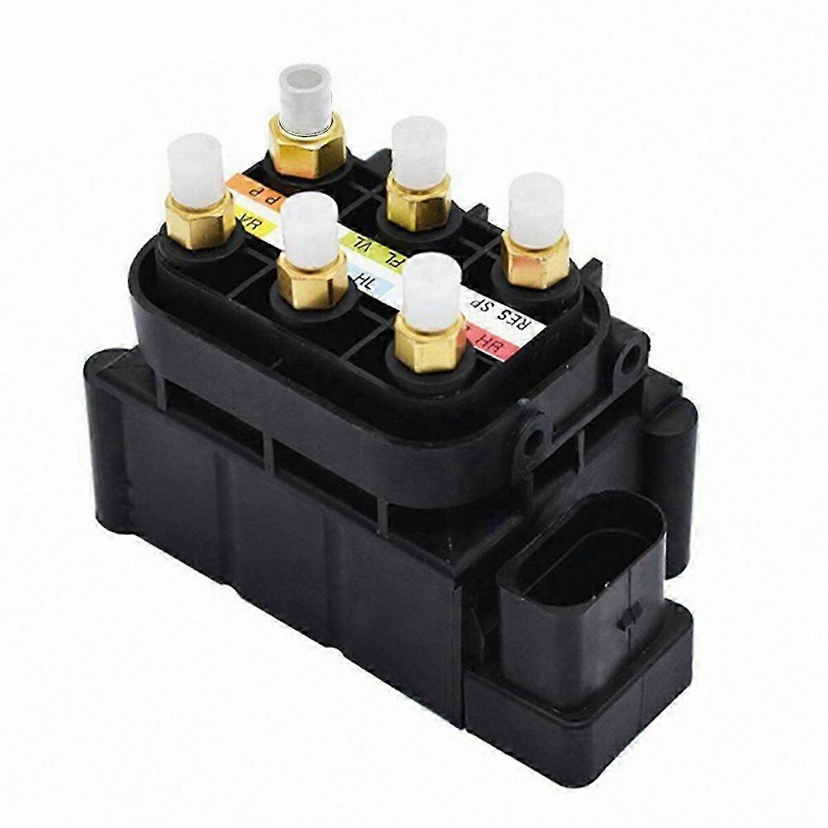 Solenoid Valve Block for Air Suspension System Compatible with W221 W164 GL X164 W251 A2123200358 A25132000 Replacement Part