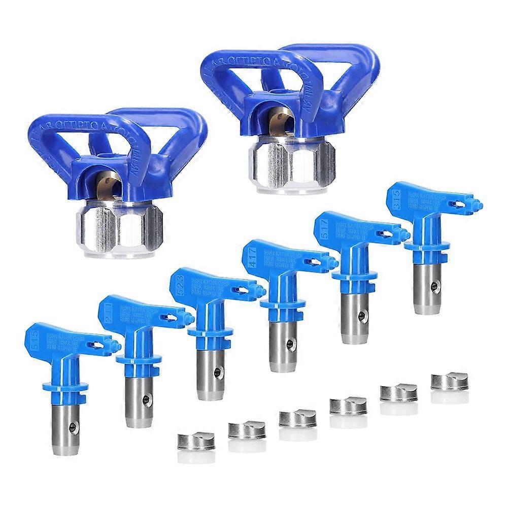 Spray Tips for Airless Sprayer, Reversible Airless Paint Sprayer Nozzle Tips 6Pc with 2Pc Nozzle Se