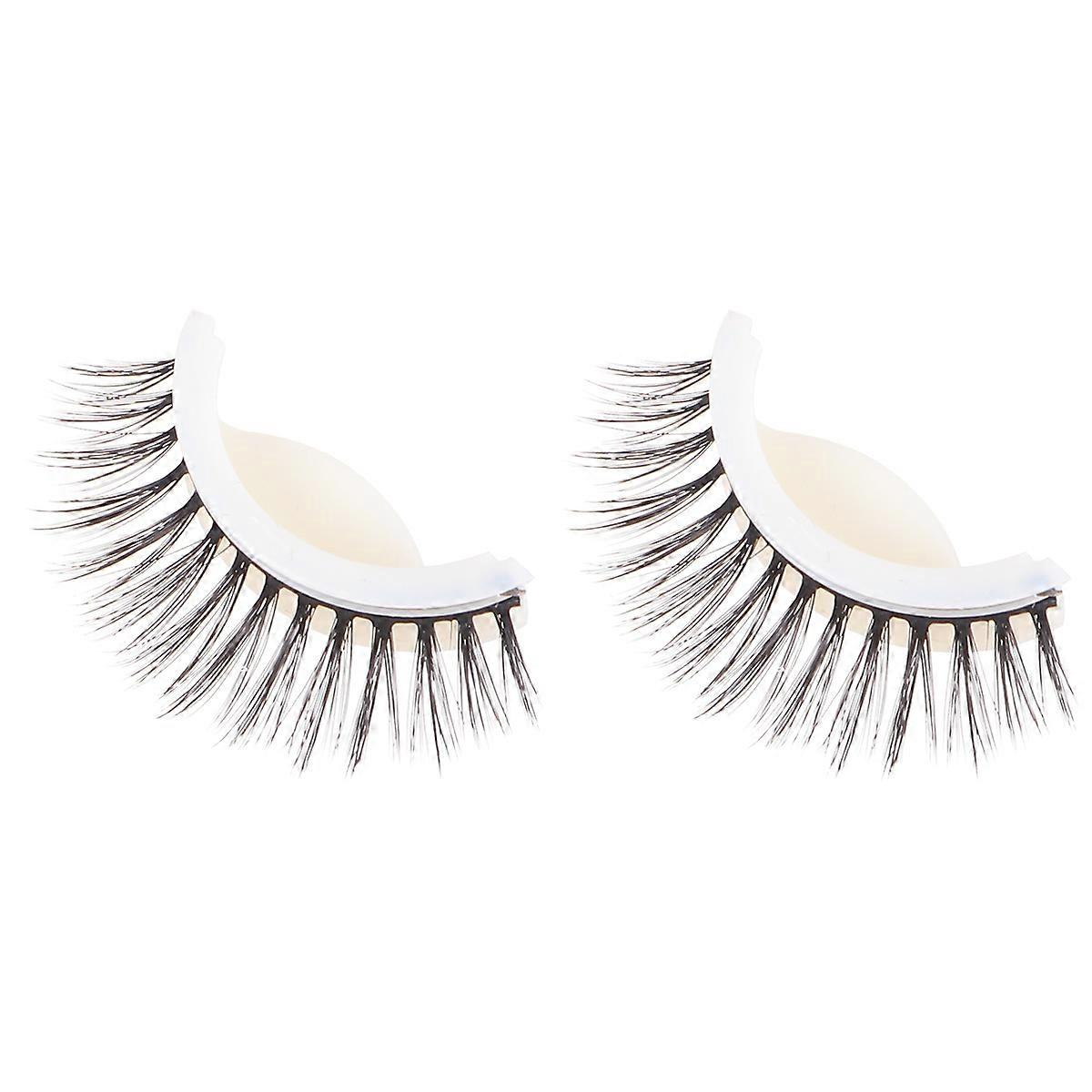 Reusable 3D Thick False Eyelashes Self-Adhesive Natural Eye Lashes Eyelashes Extension Tools (Style 01)