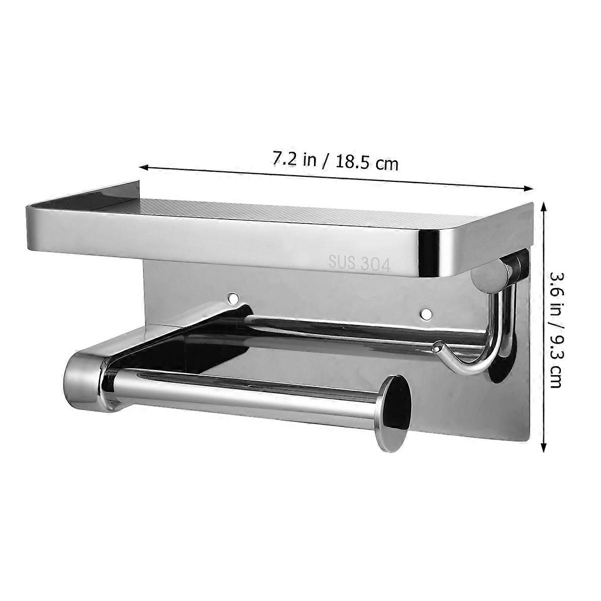 Stainless Steel Tissue Holder Silver Color Sturdy and for Home Use 7 Inch