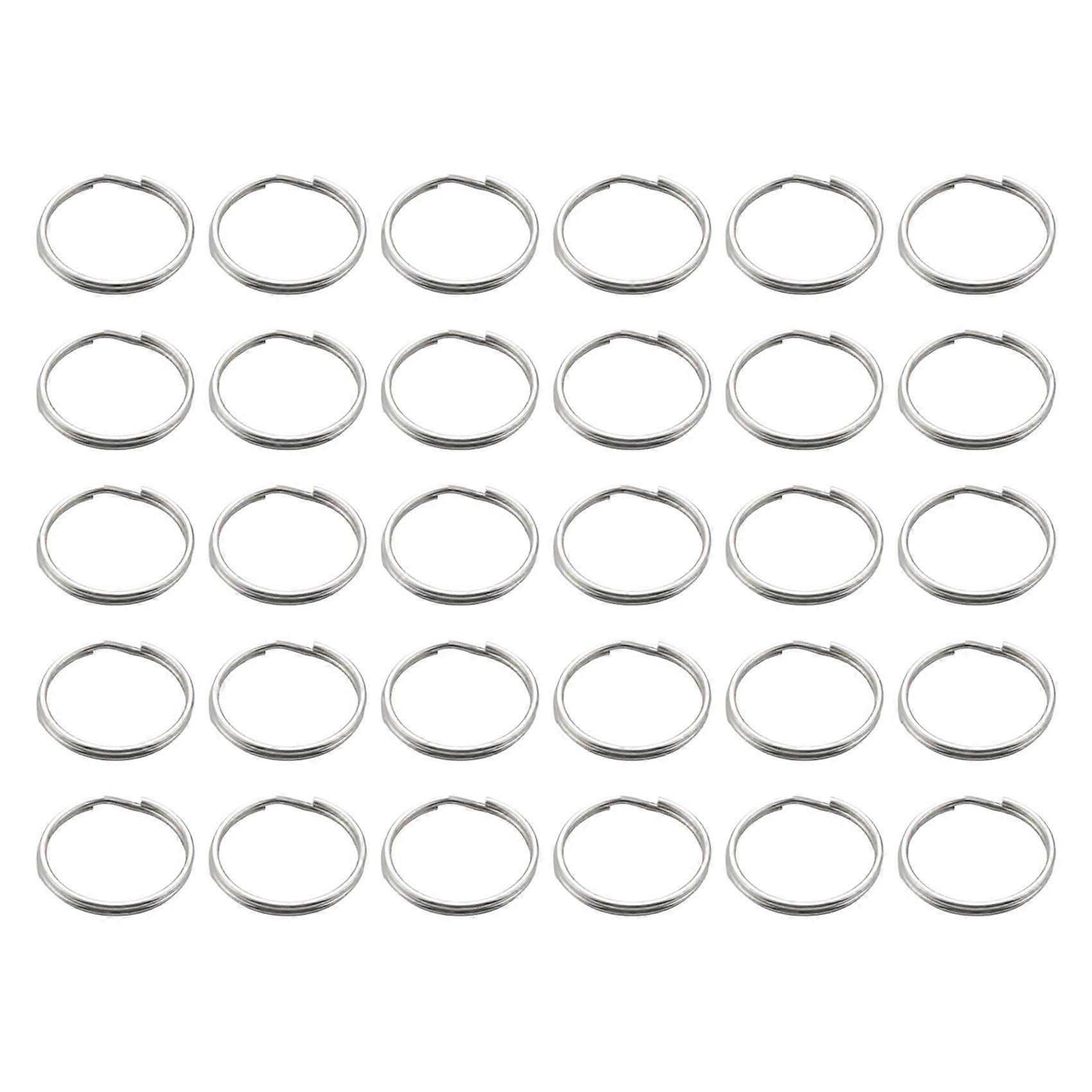 60 Pcs 20mm Outside Dia Universal Split Key Rings Holders