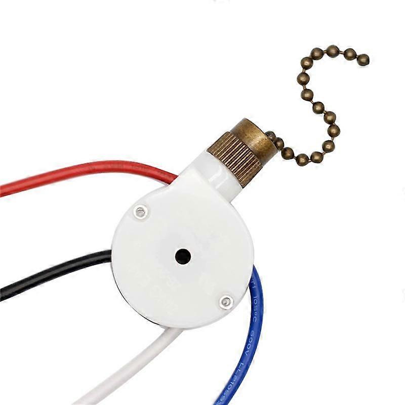 1PCS Ceiling Fan Lights Switch ZingEar ZE-208S E89885 3 Speed 4 Wire Fan Switch Pull Chain ,Fan Lig