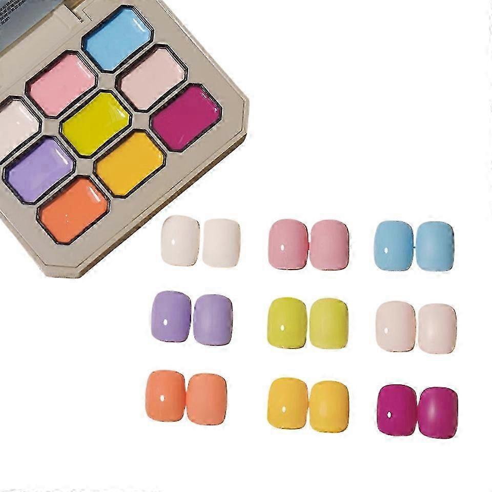 Gel Vernis à Ongles Set Nine Square Grid Solid