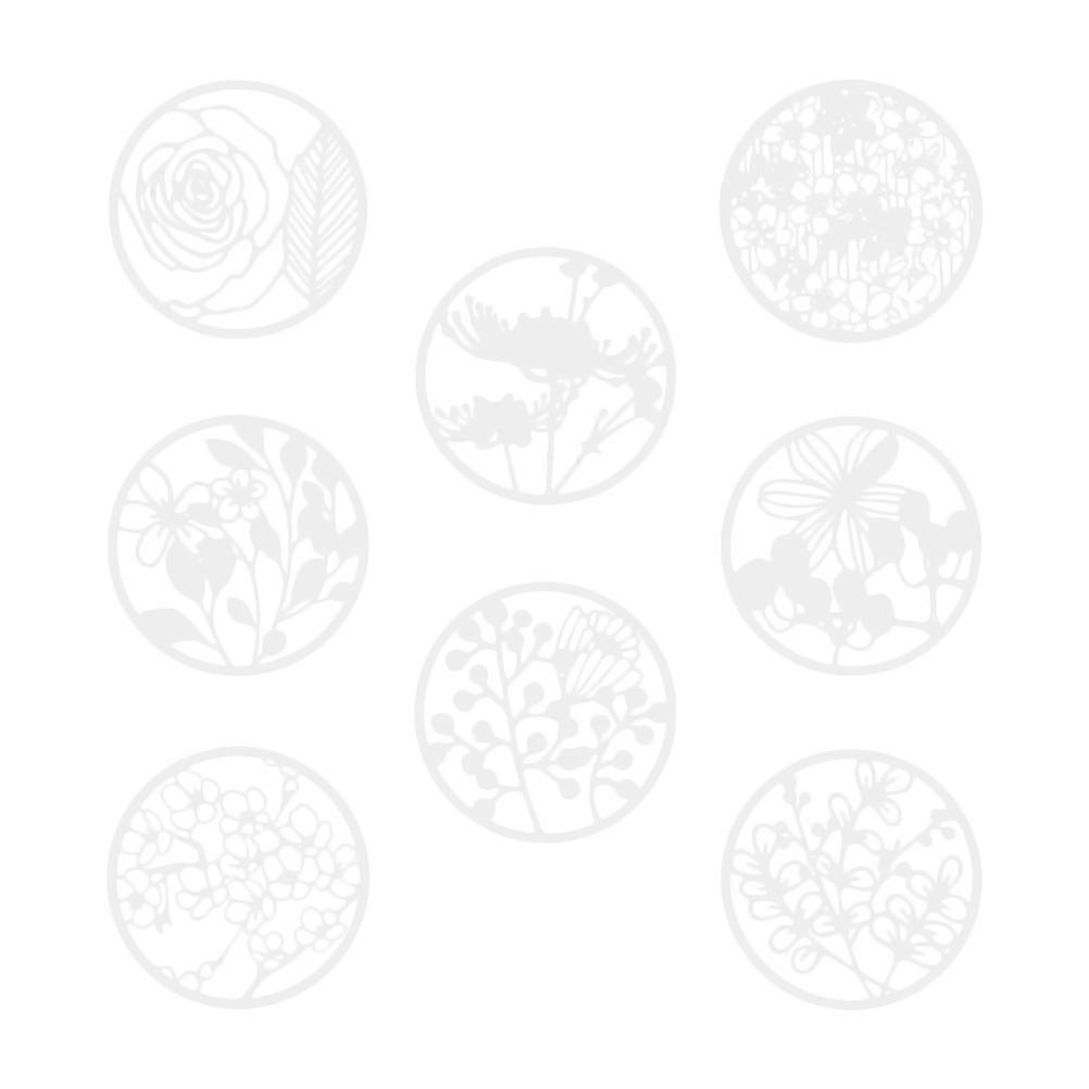 Flower Pattern Stencils Plastic DIY Stencils for Decorative Painting 8Pcs