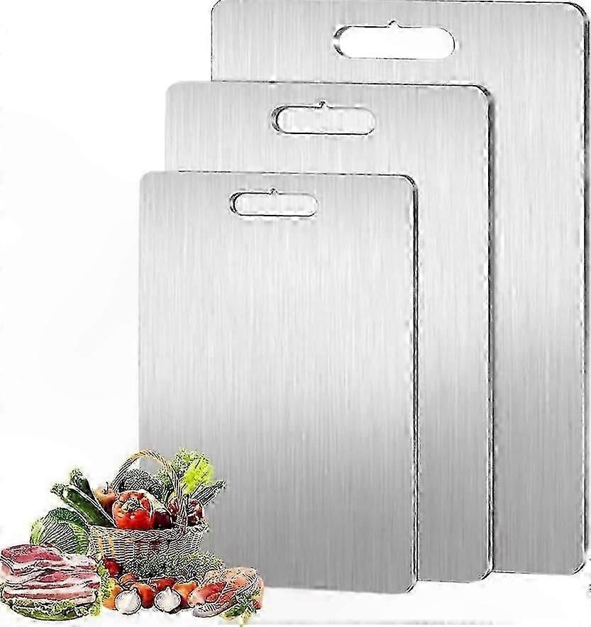 Double-Sided Kitchen Cutting Board with Titanium Surface for Food Preparation