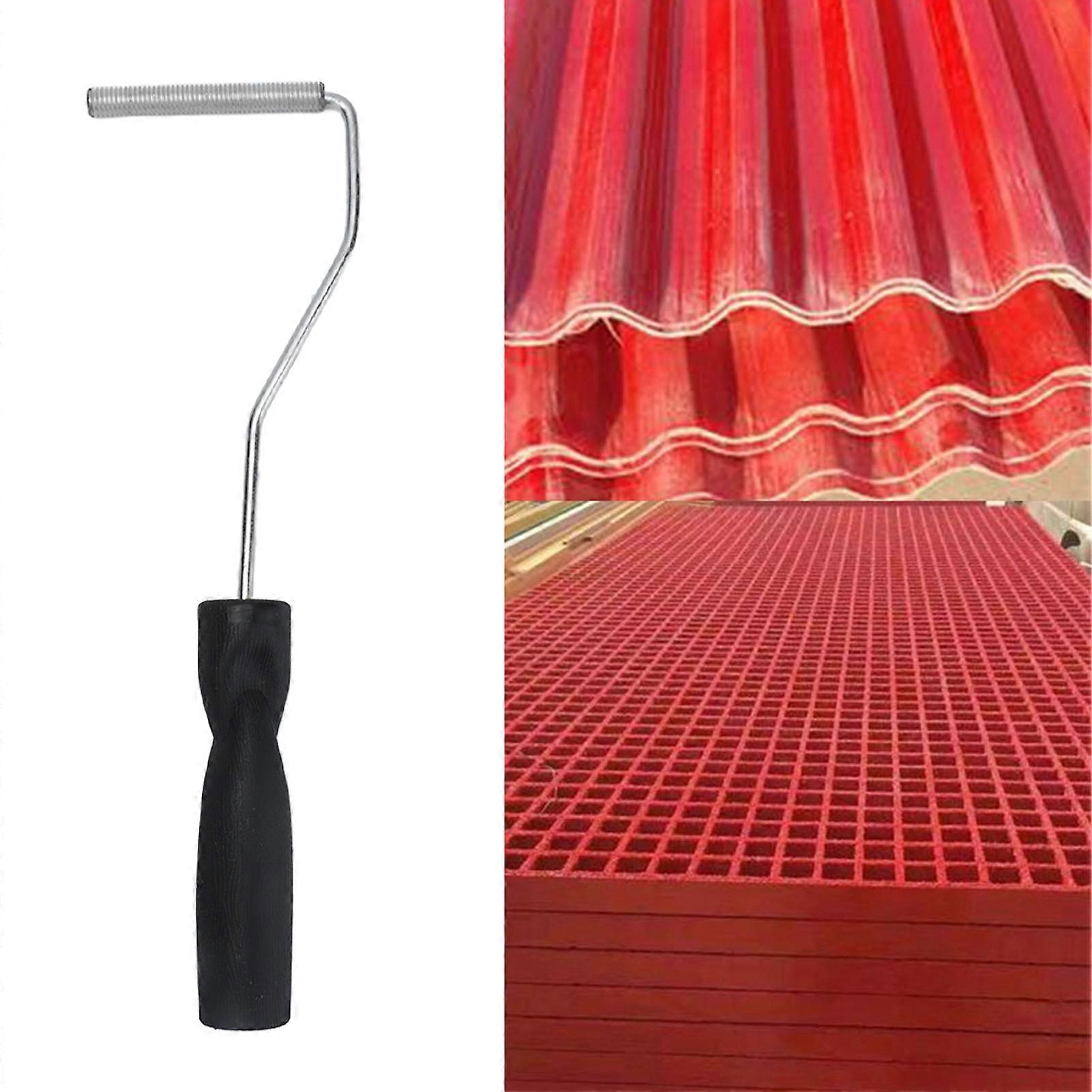 10x75mm Fiberglass Laminating Bubble Roller Paddle Tool 29cm