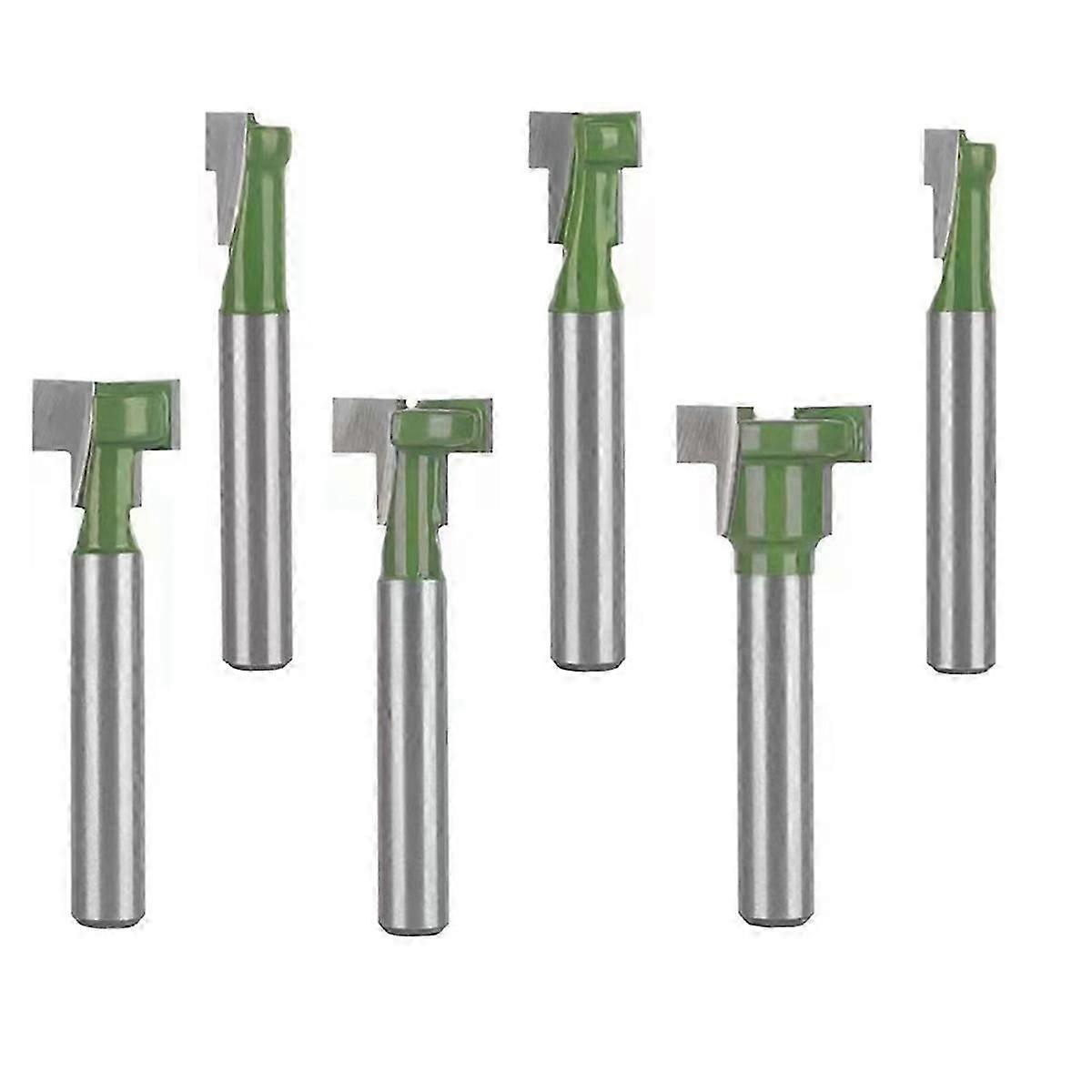 Keyhole Router Bits Set, 1/4Inch Shank Router Bit Set,6 Pcs Router Bit Set 1/4&5/16&3/8&9/16&1/2&5/8