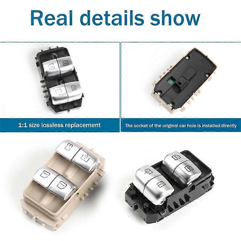 Beige Window Lifter Control Button Sunroof Switch