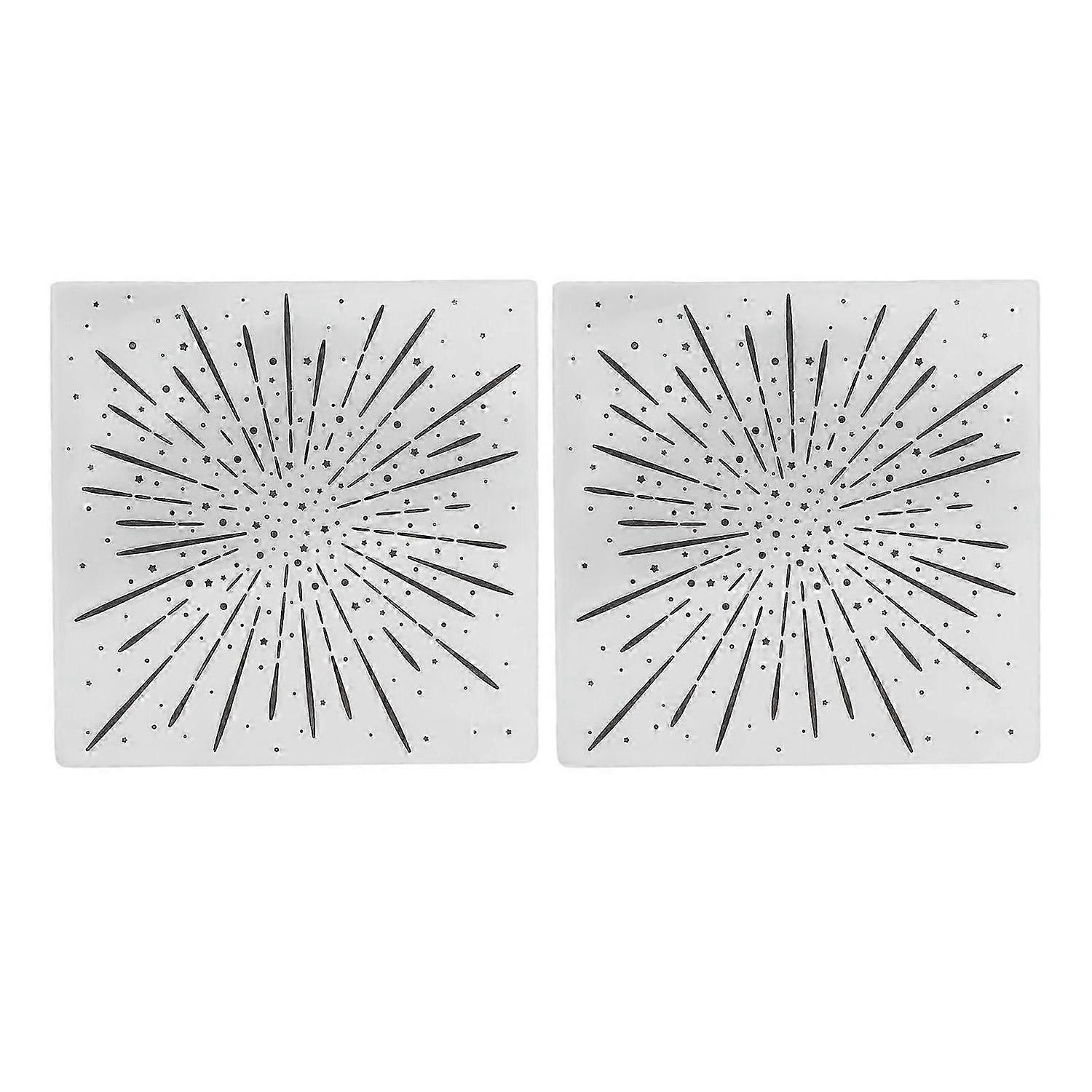 2025 Latest Model 2pcs Embossing Folders Plastic Material Transparent