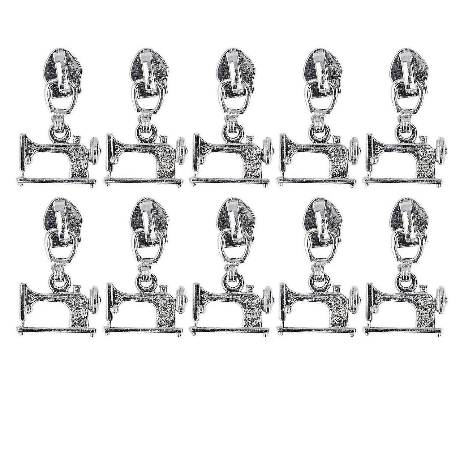 2025 Latest Model 10 Pcs Zipper Pull Sewing Machine Metal Zipper Pulls Jacket