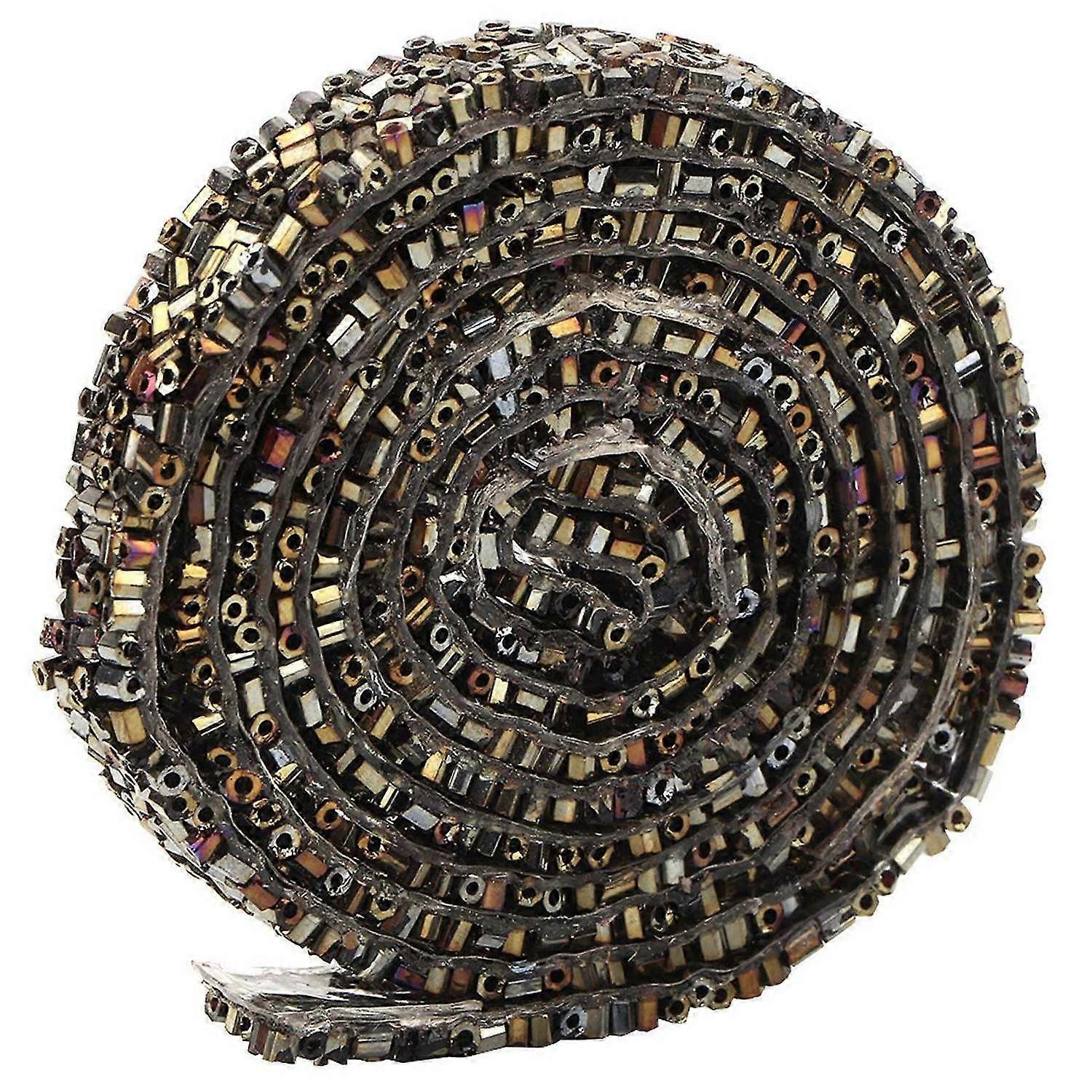 2025 Latest Model DIY Tube Beads Mesh Wrap Roll Crystal Rhinestones Chain
