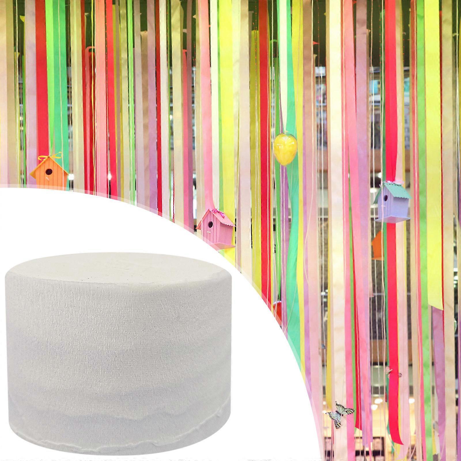 Bright Crepe Paper Roll 81inch/1 Count - Great For Stunning DIY Crafts Party Decor And More WUD6183