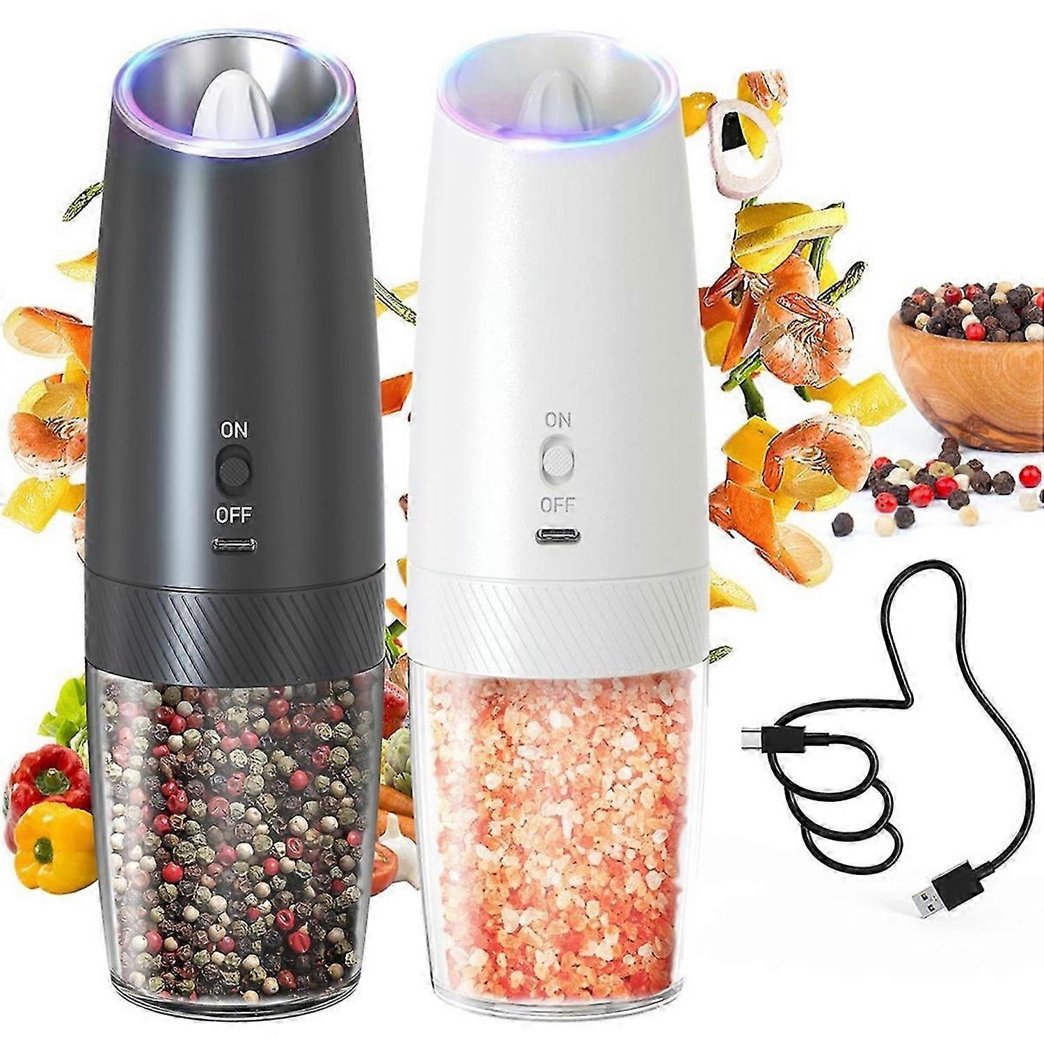 Electric Salt and Pepper Grinder Set
