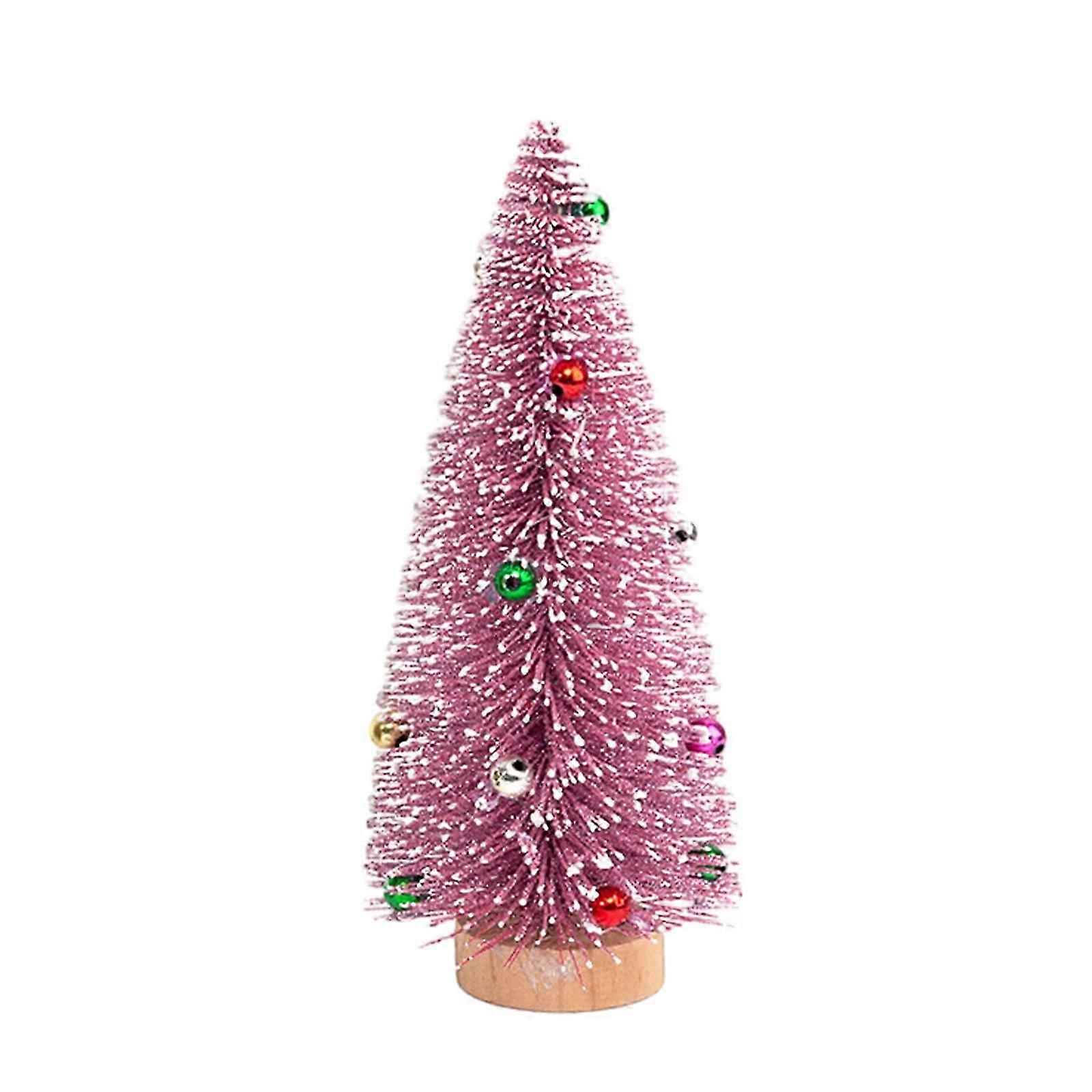 Pink Christmas Tree Decoration for Home and Desk Scene Layout
