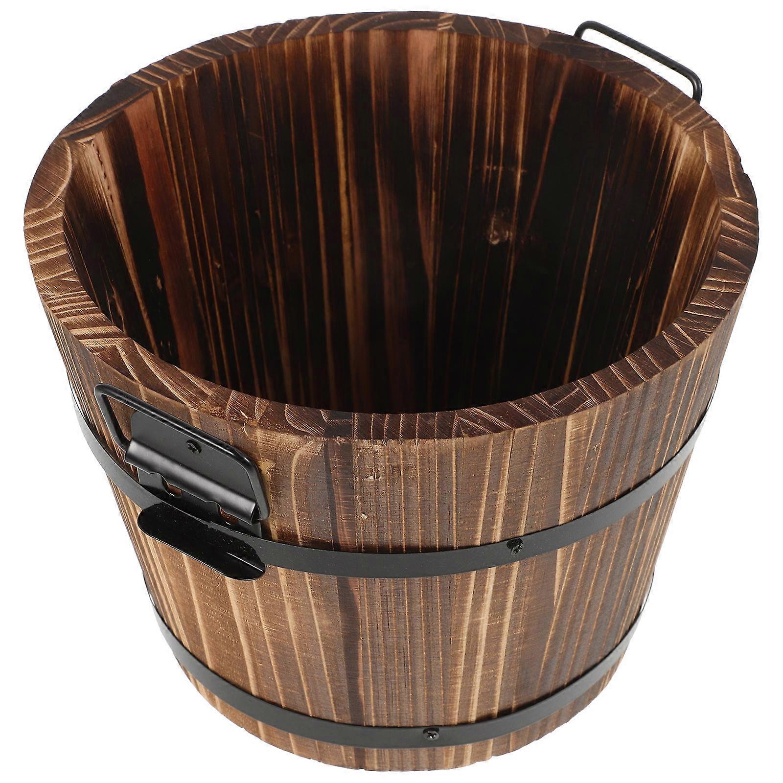 Rice Steaming Bucket Wood Storage Container for Household Use