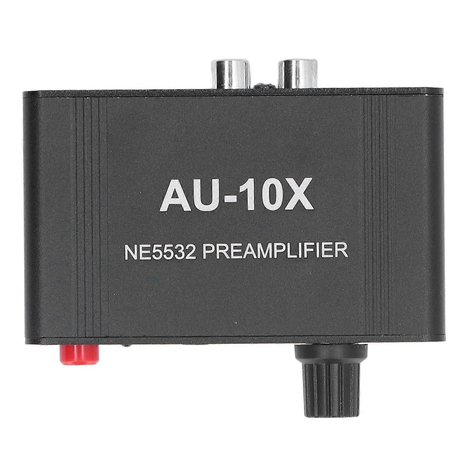 Headphone Amplifier 20Db Stereo Sound Signal Phono Preamplifier with 3.5MM Headphone RCA Input Output