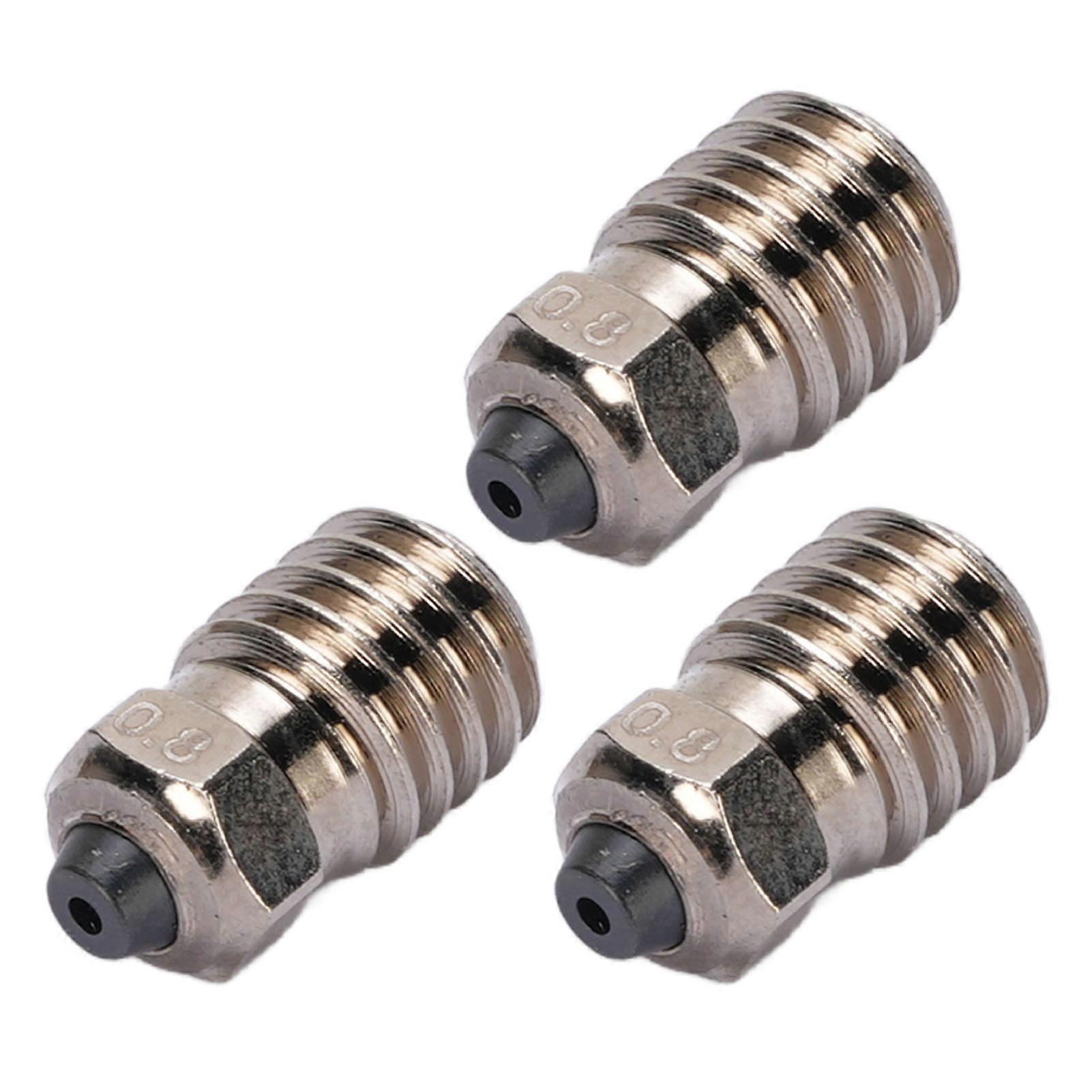 3 Pcs 3D Printer Hardened Steel Nozzle 0.8mm for X1 P1P 500℃