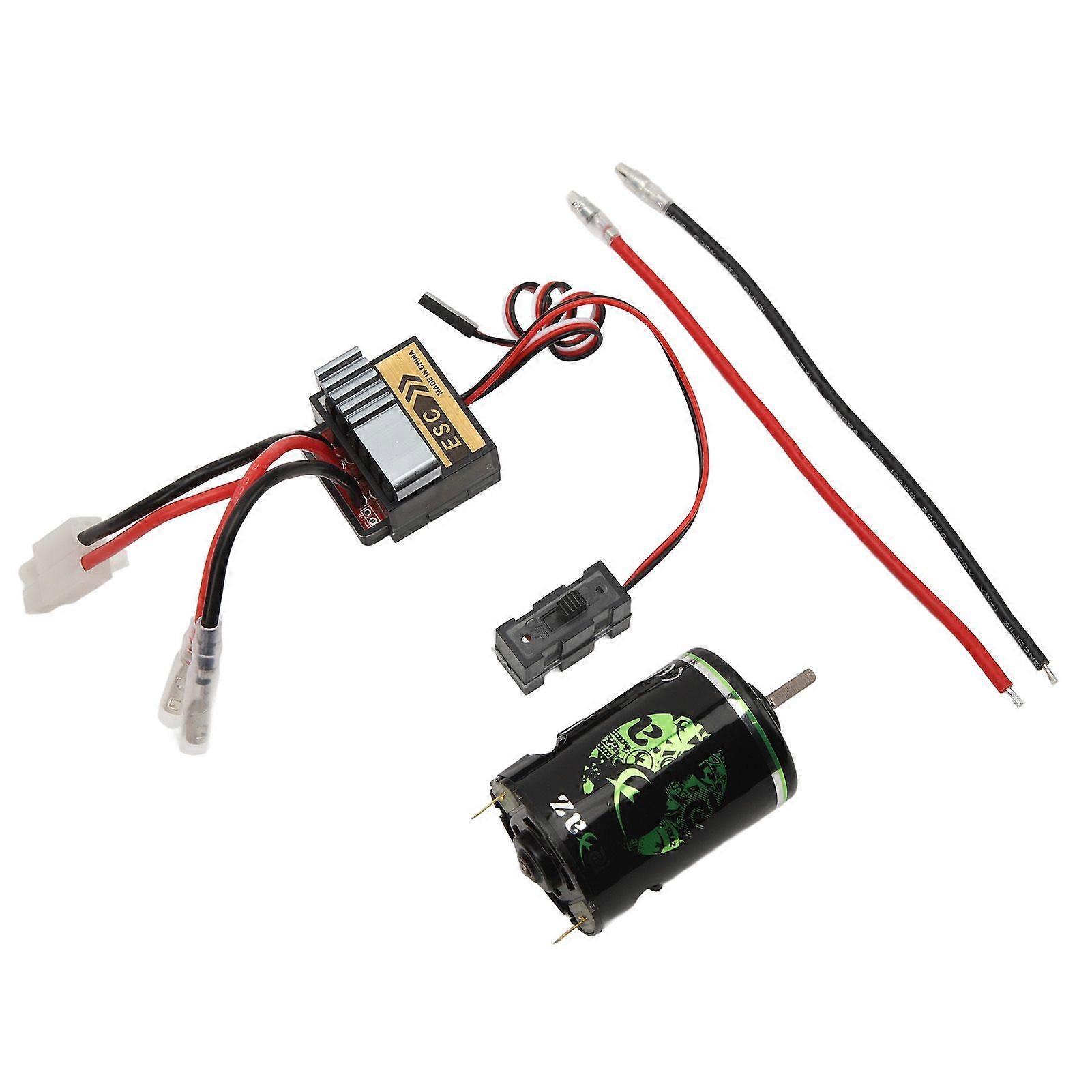 540 Brush Motor with 320A ESC Waterproof High Performance RC Electric Motor for Axial Scx10 90046 45T